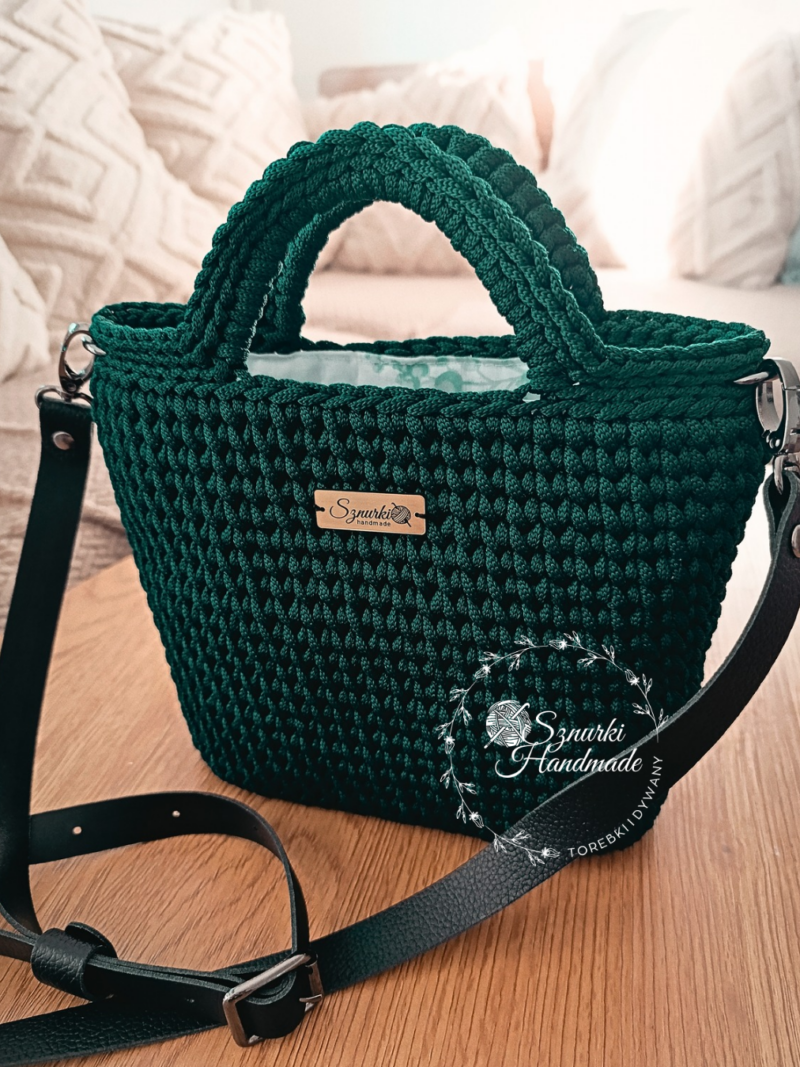 Koszyk Butelkowa zieleń GOTOWY DO WYSYŁKI