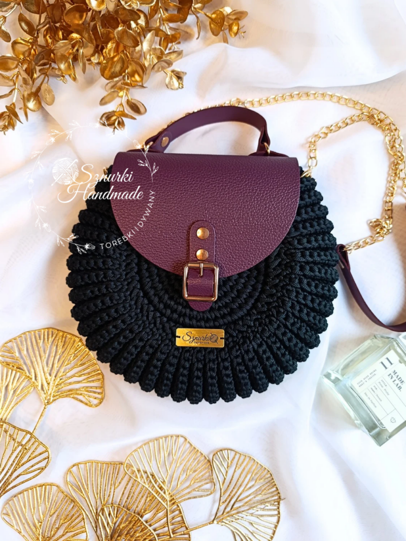 Oreo z rączką Śliwka + Czerń