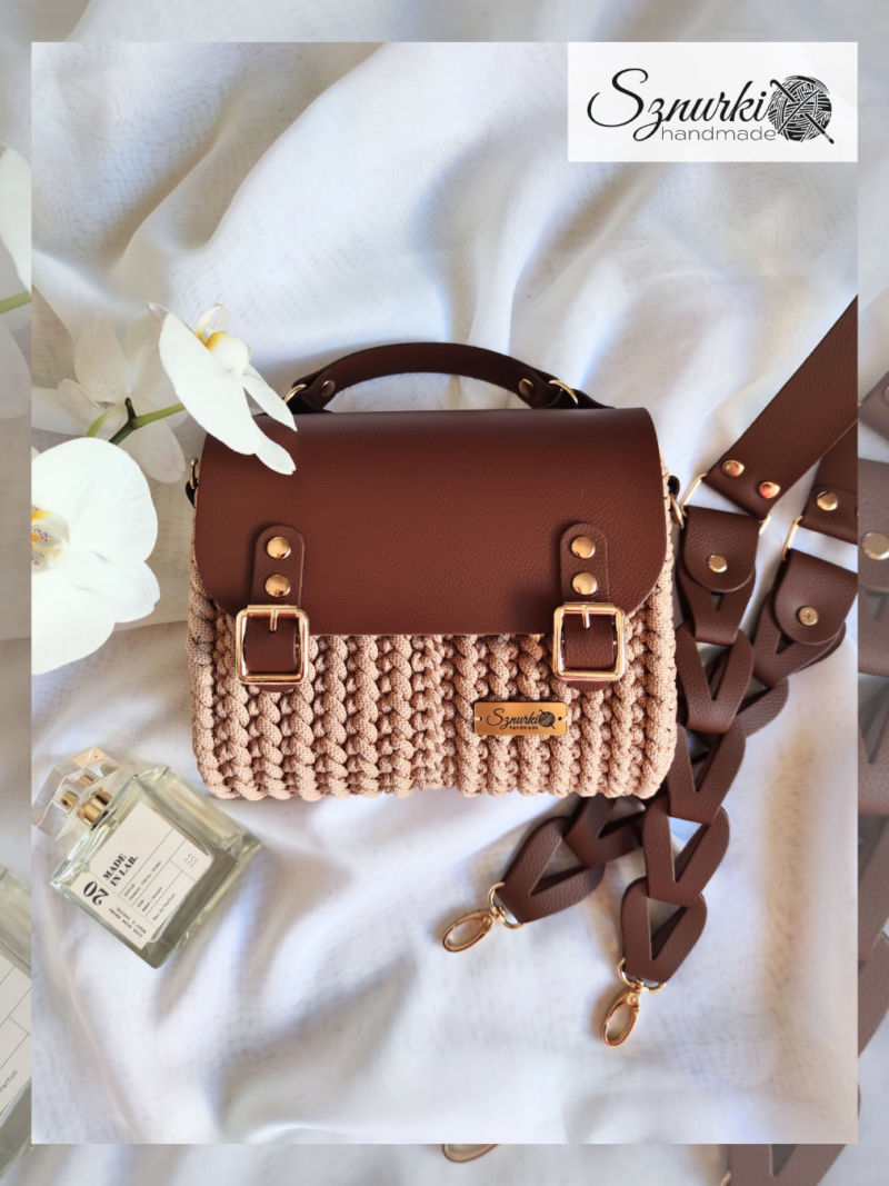 Listonoszka z rączką Brąz-ciasteczko