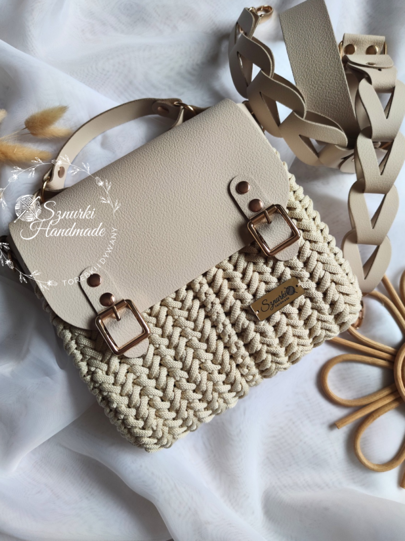 Listonoszka z rączką Jasnobeżowa