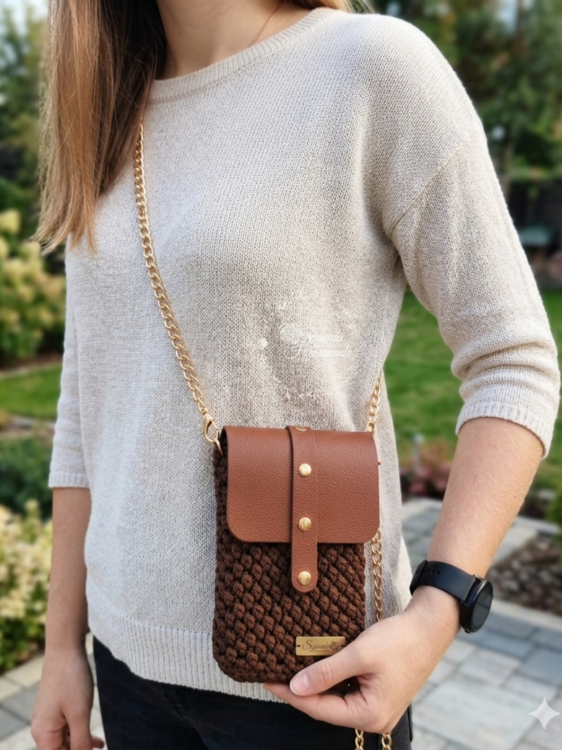 Phone bag Czekoladowa