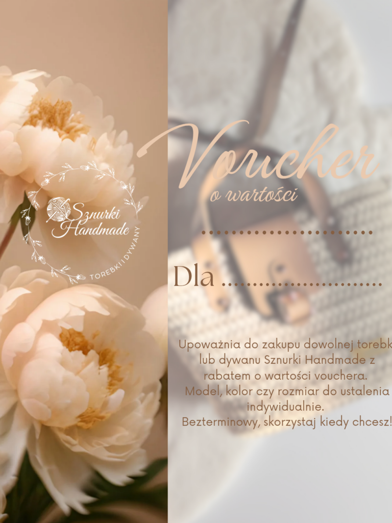 Voucher Piwonie beż