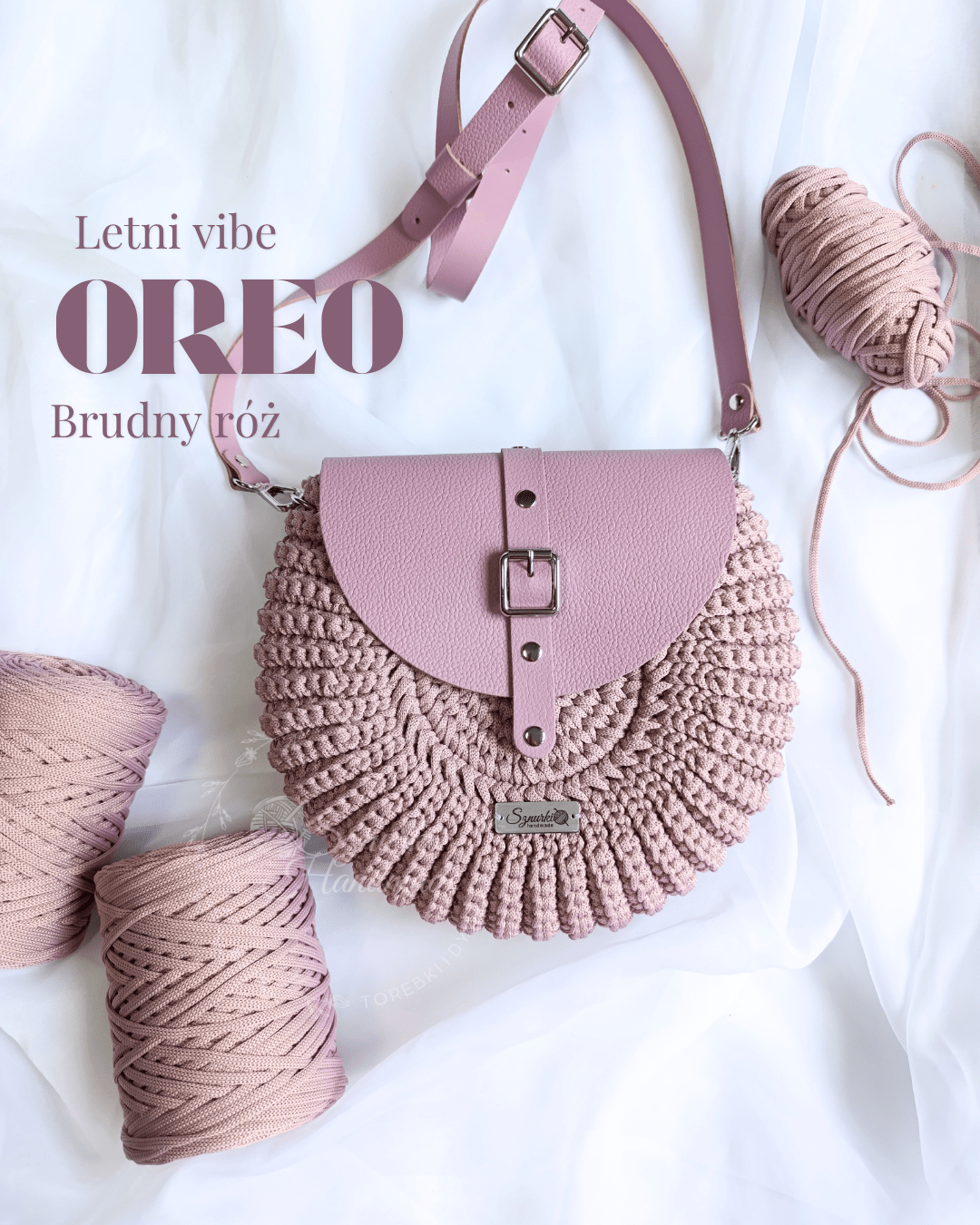 Oreo XL brudny róż - obrazek 2